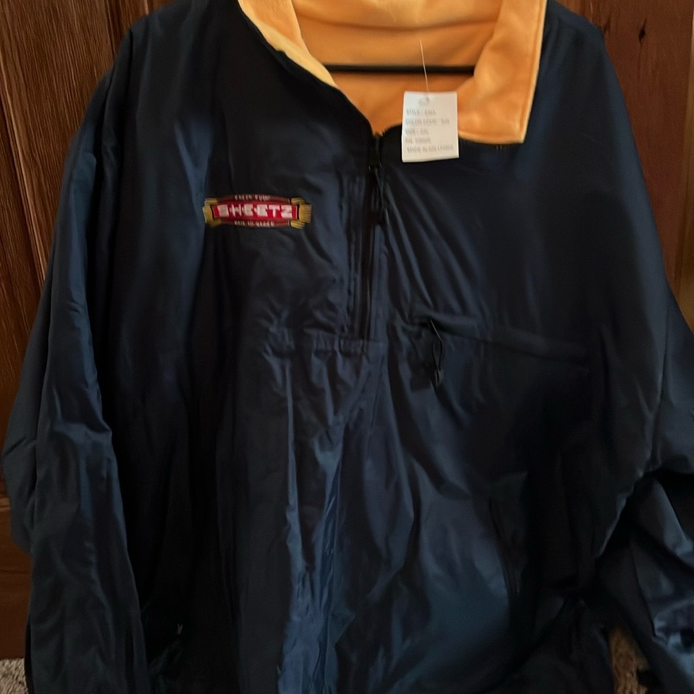 Navy and Yellow Men's Jacket